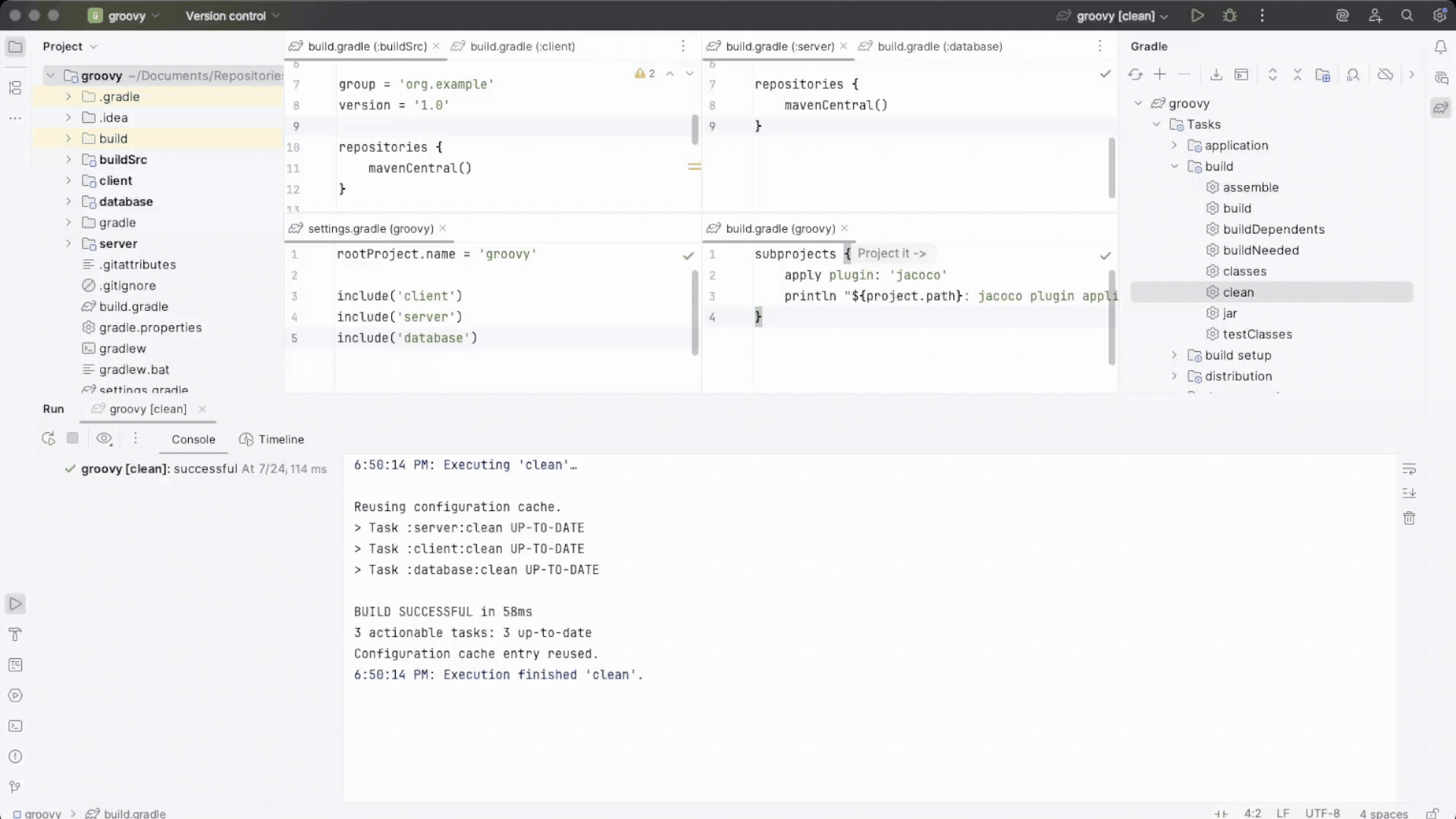 gradle ide invocation