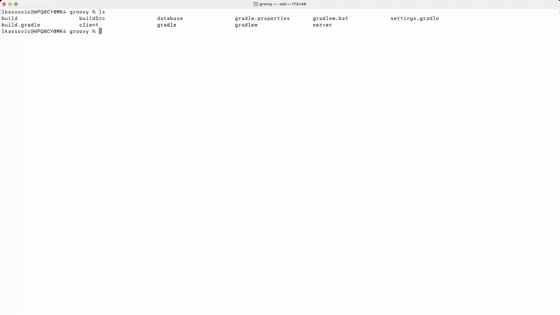 gradle terminal invocation